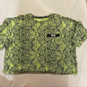 DKNY Animal Print sports top